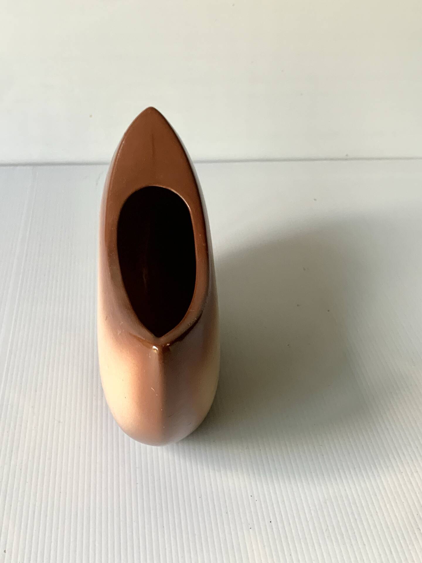 Half-moon vase Bertoncello Italy 1970