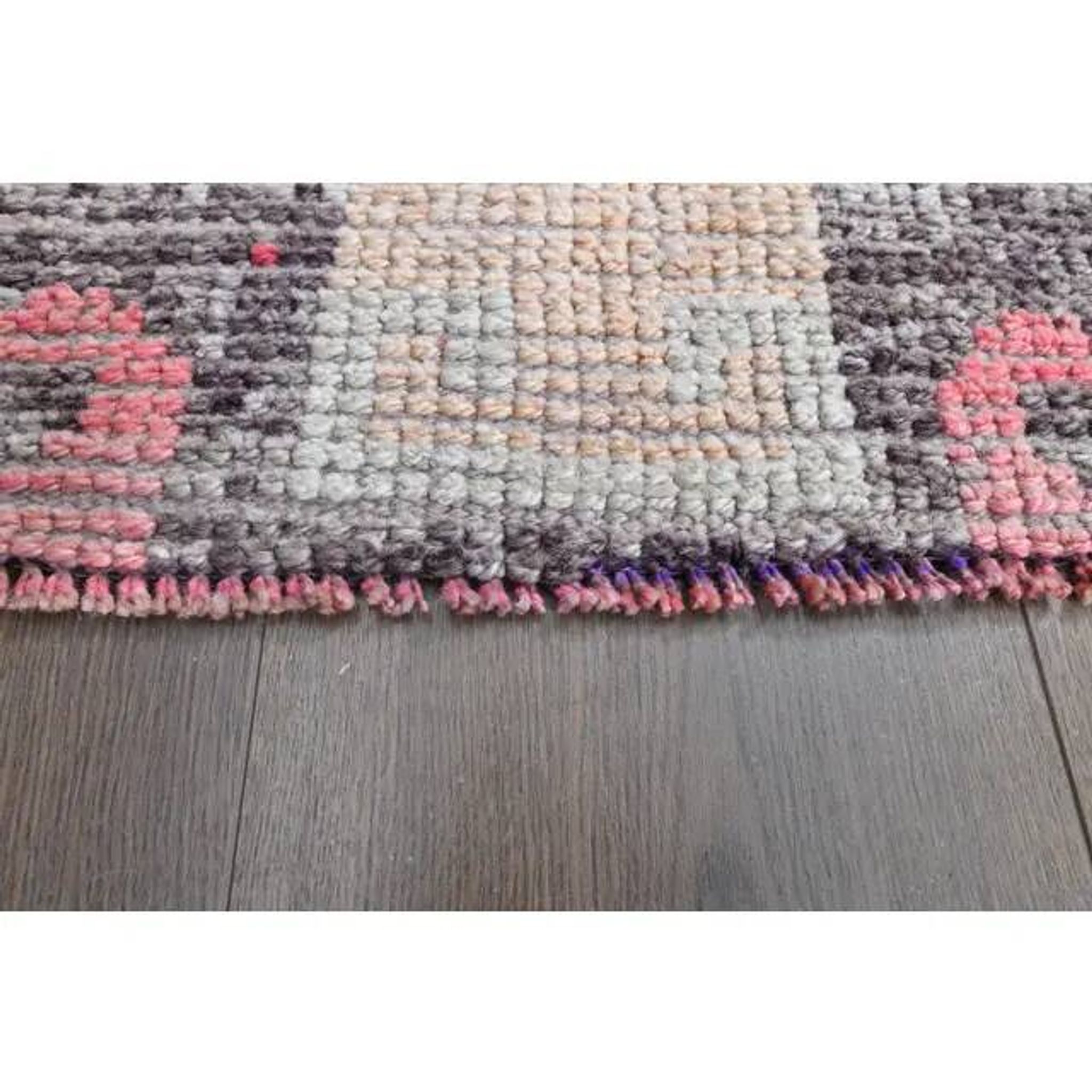 Tapis de couloir vintage turc fait main