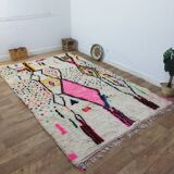Vintage Azilal rug 306x195 cm - Colorful and geometric patterns