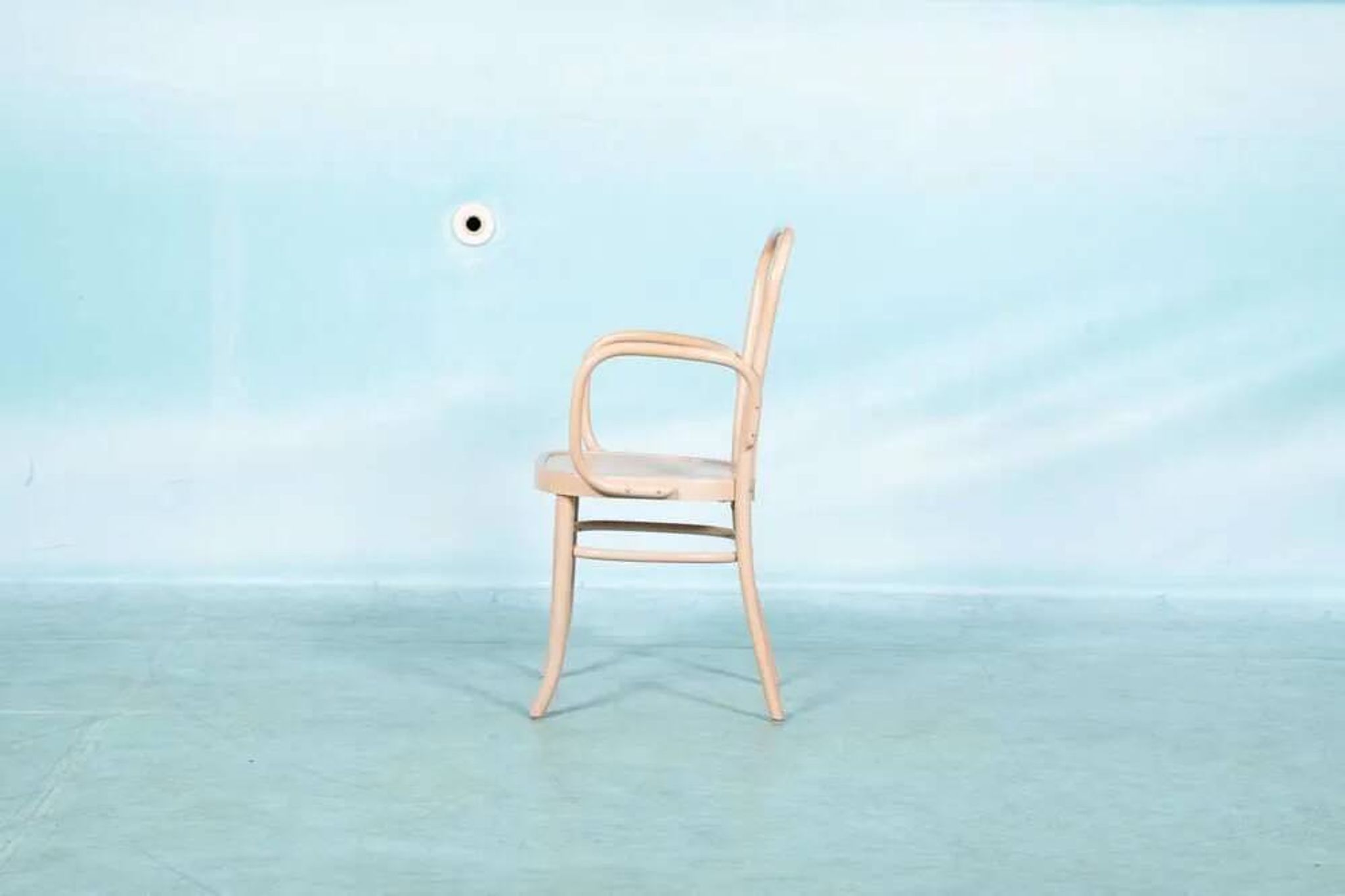 Ensemble de deux fauteuils en bois style Thonet, vintage rétro