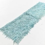 Tapis Kilim vert clair et doux 2x7, 72x230 cm