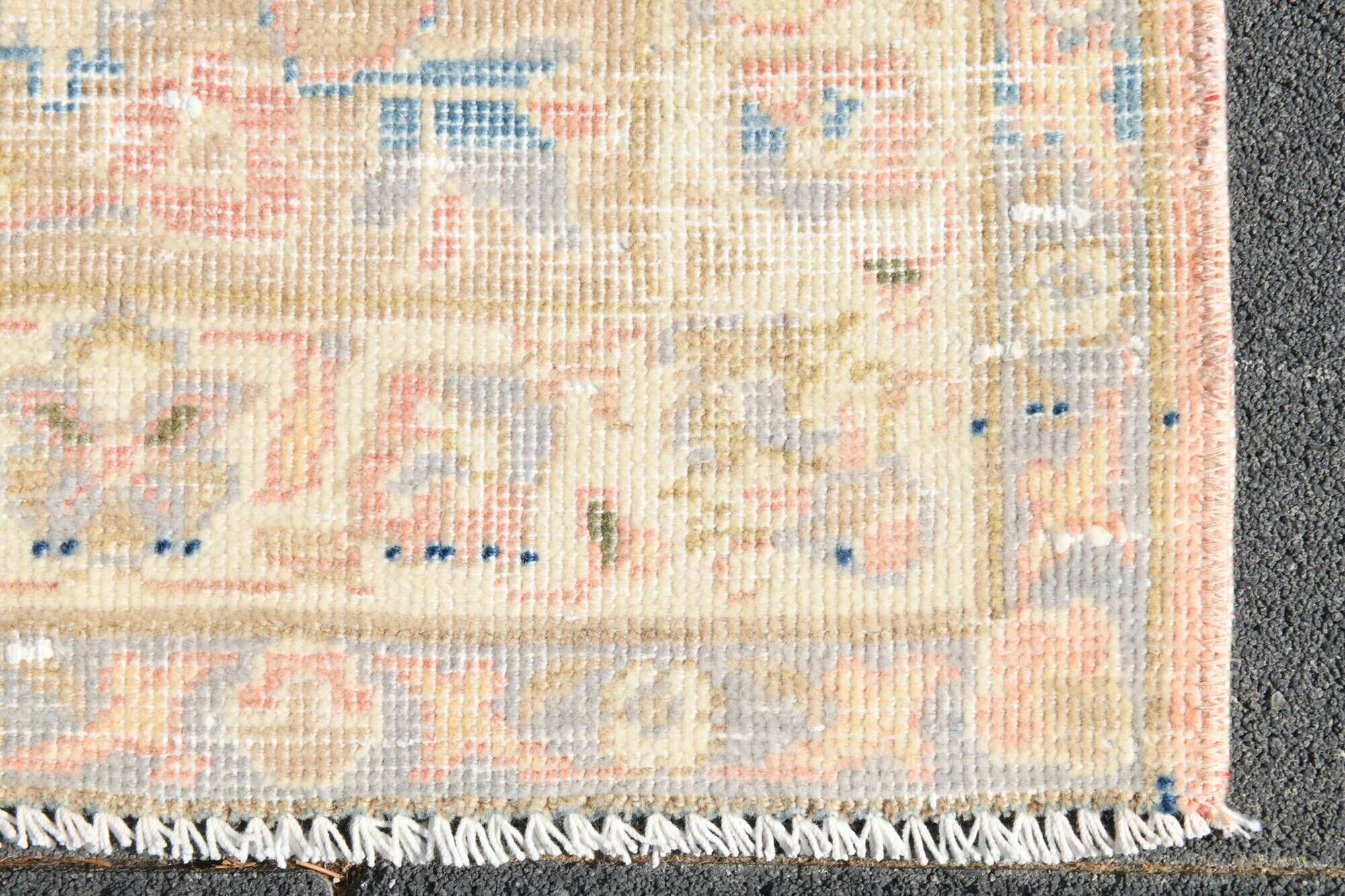 Shades Of Pink Large Vintage Persian Carpet, Hand Knotted Rug, 282x426 Cm