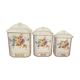 Pots à épices avec motifs floraux