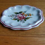 Ramekin cup in glazed ceramic decoration flowers painted