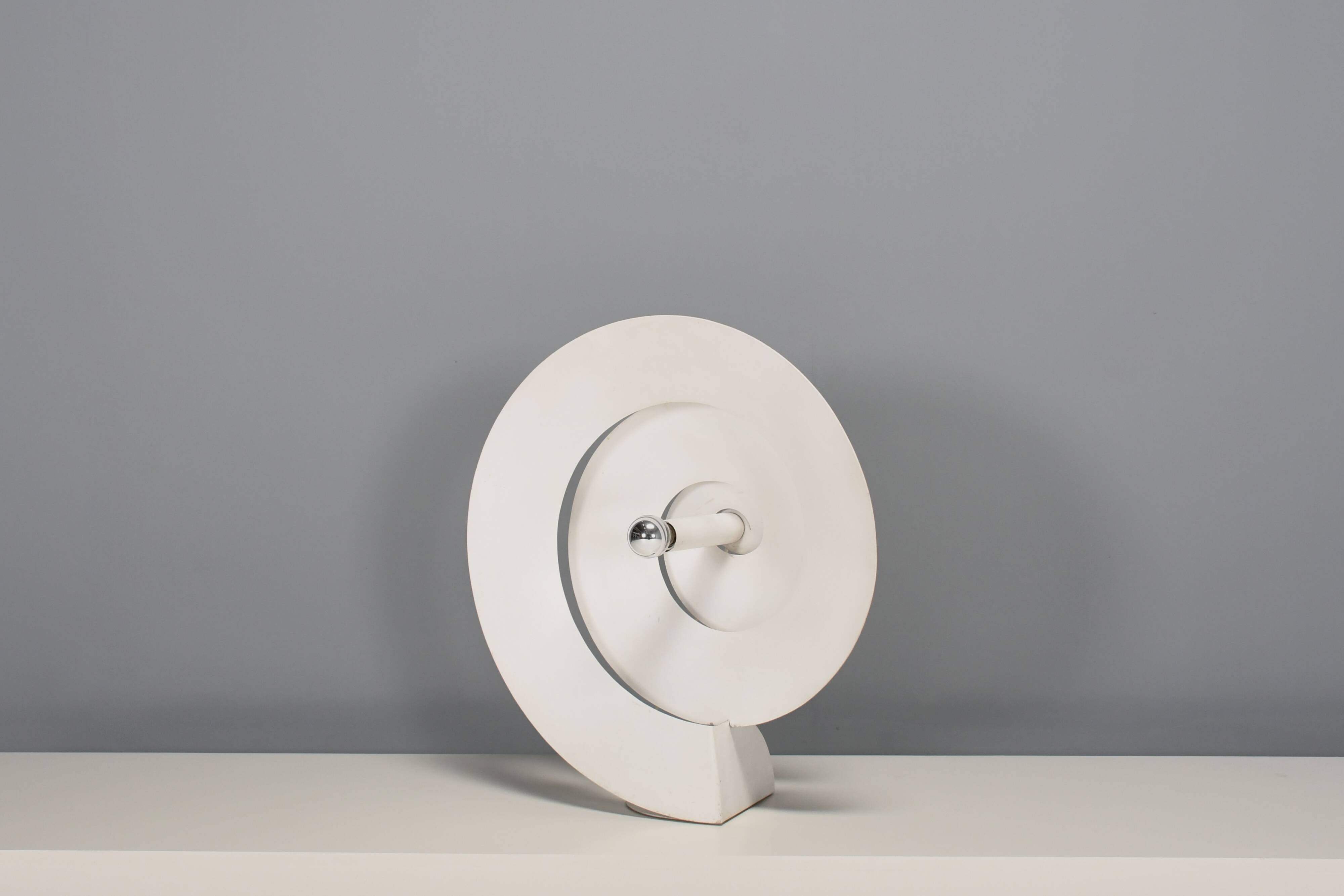 Large Rare Spiral Table Lamp by Luc Bernard, France 1974