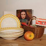 Deep plate in Sarreguemines earthenware