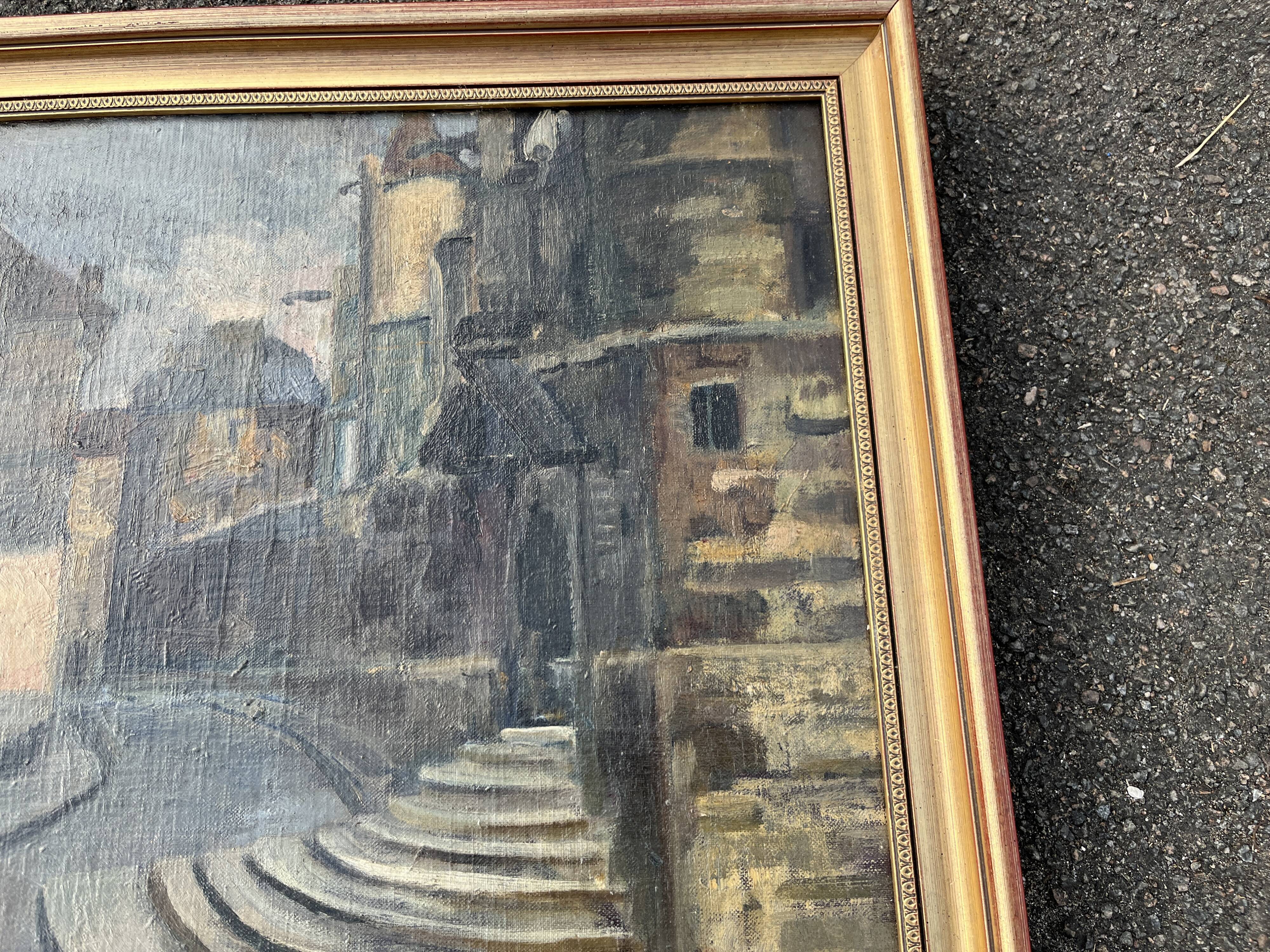 Painting Urban Scene, Post-Impressionist 1930-50