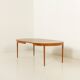 Table extensible en teck danois avec 2 allonges, années 1960.