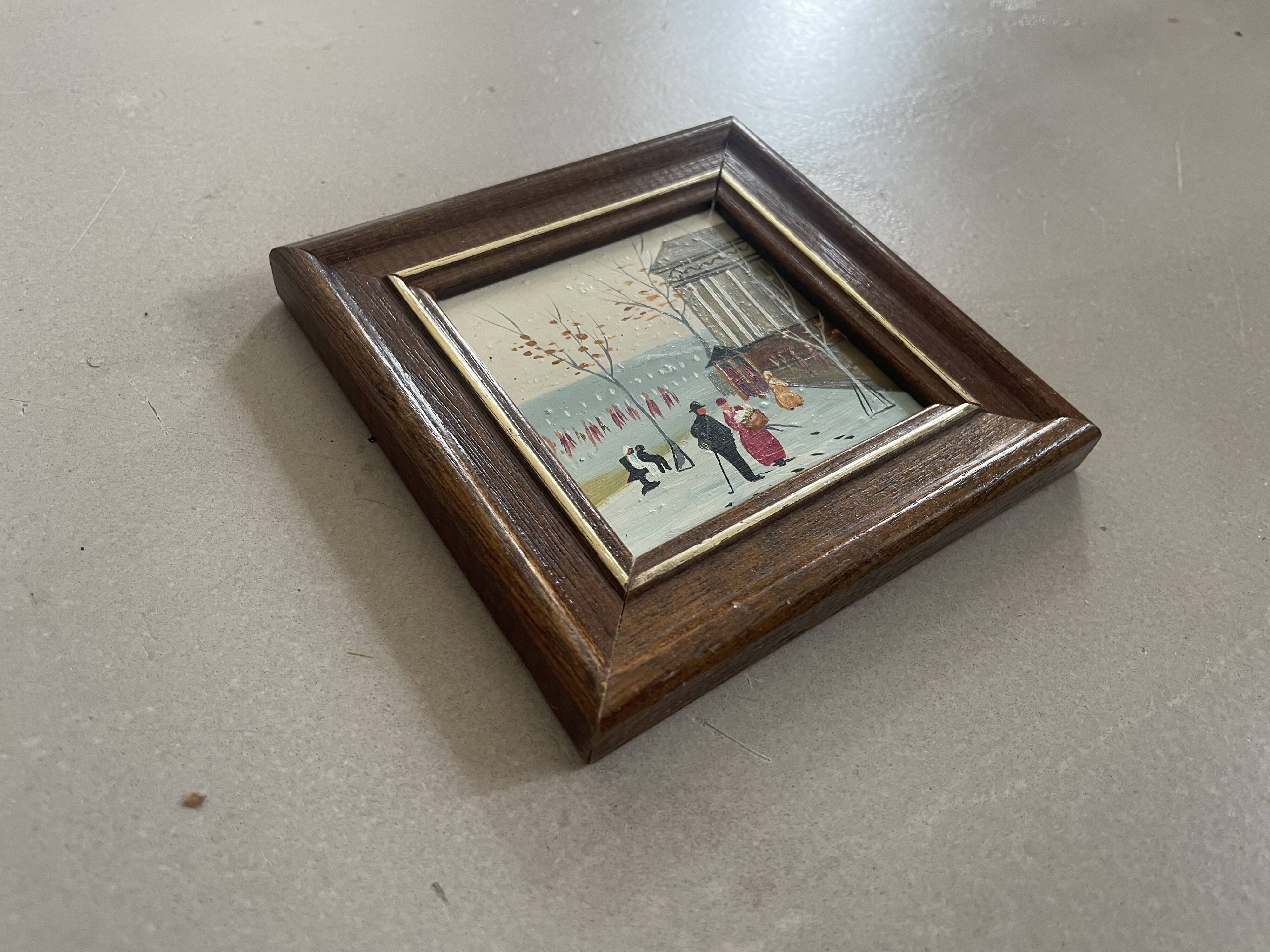 Oil on miniature panel