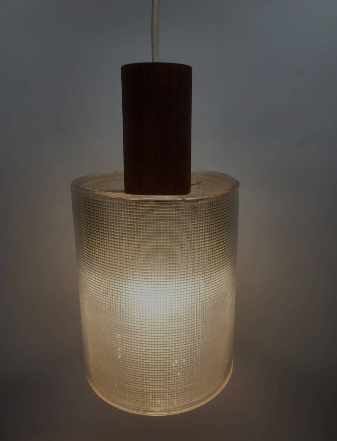 Vintage pendant lamp, Scandinavian style plexiglass