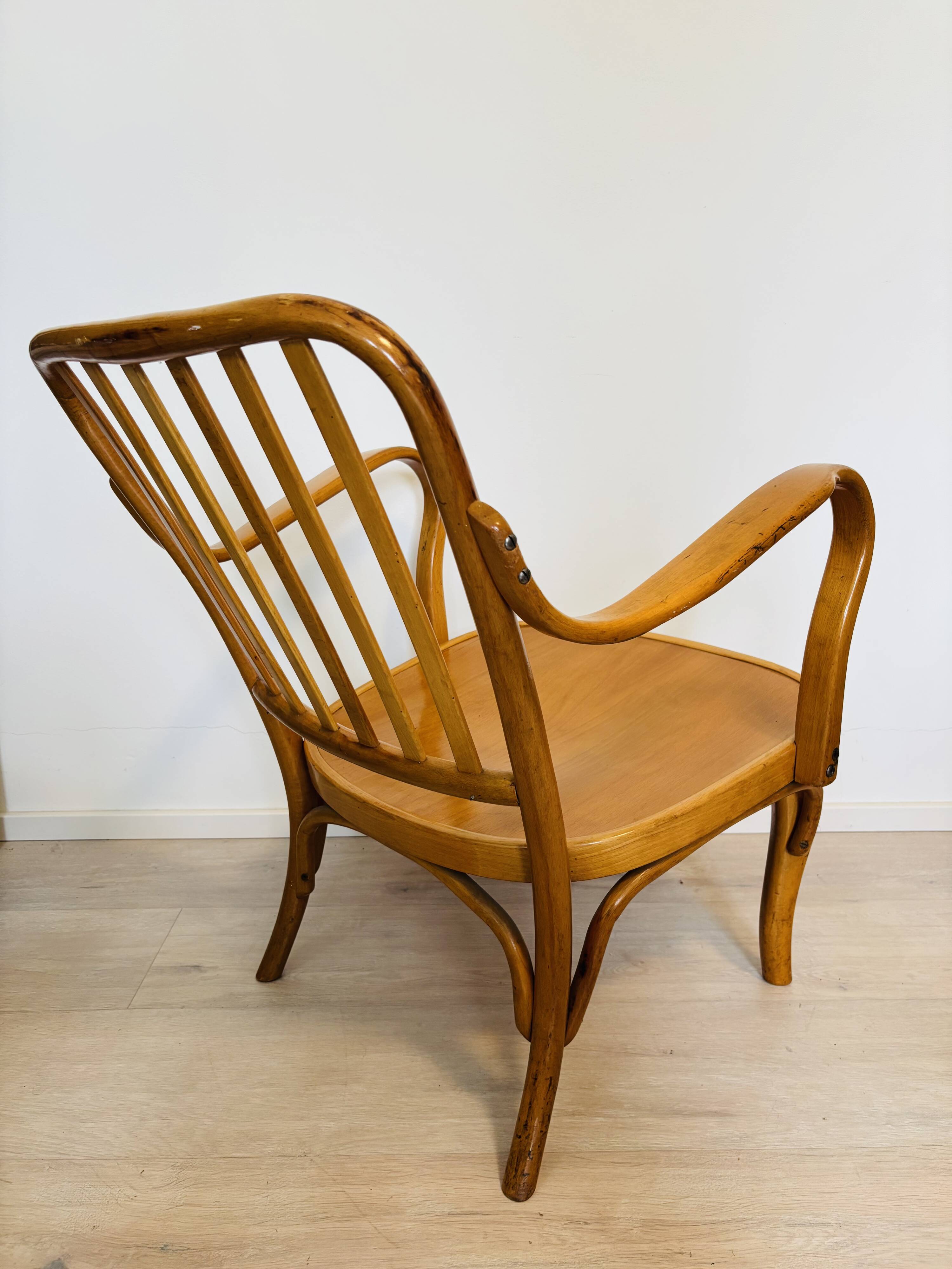 Josef Frank Art Nouveau Chair for Ton, 1940’s