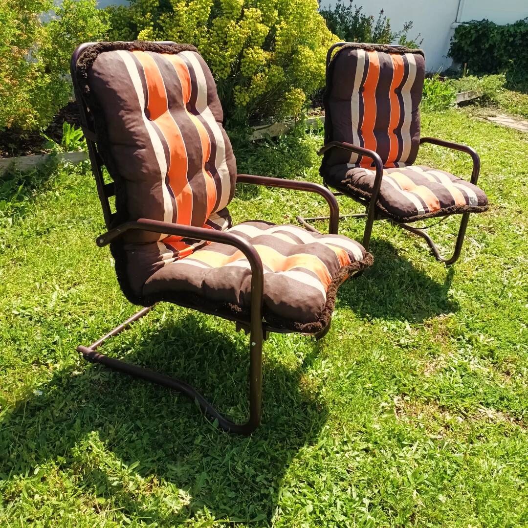 Vintage garden armchairs