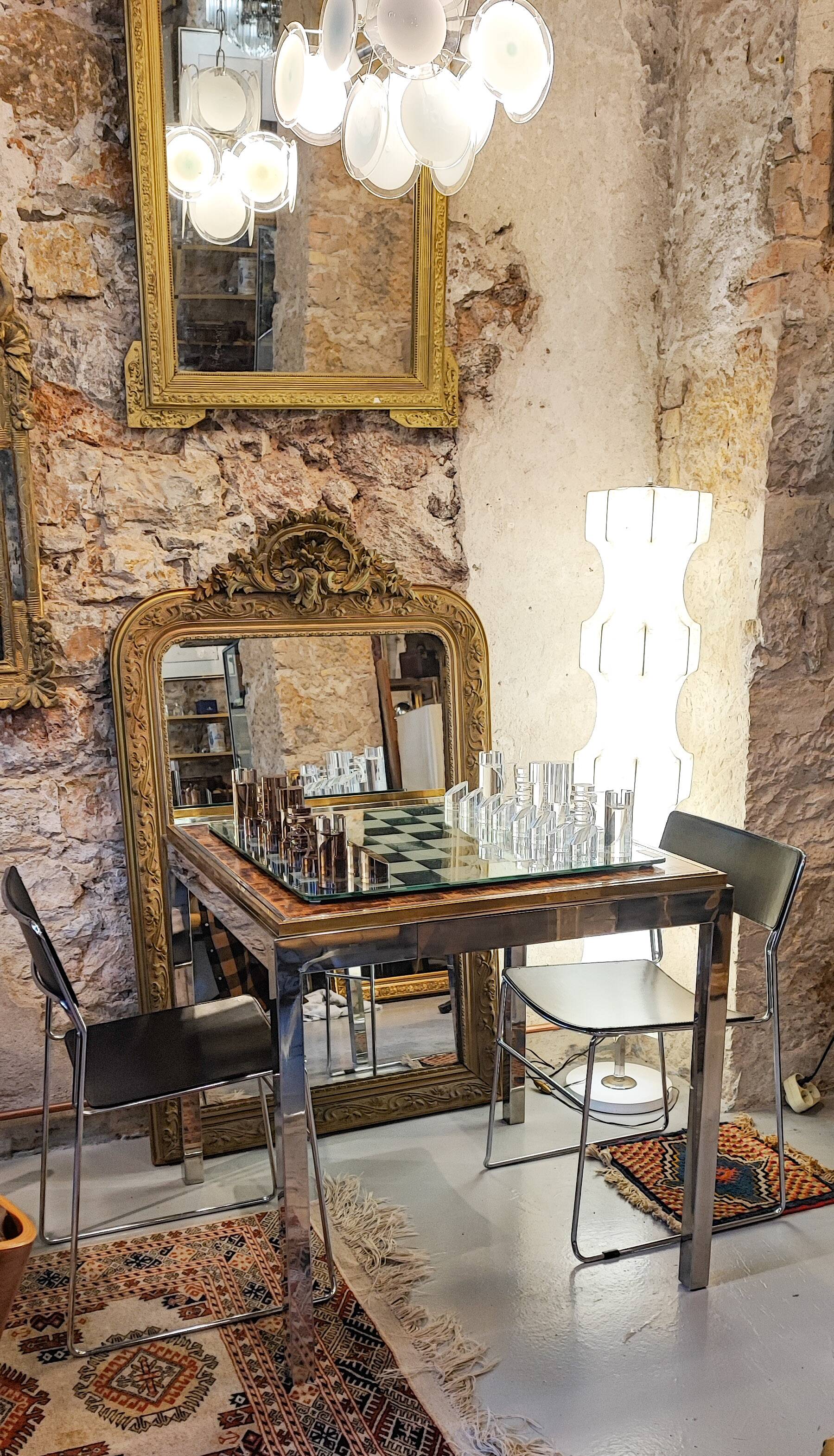 Vintage WILLY RIZZO game table 1970s