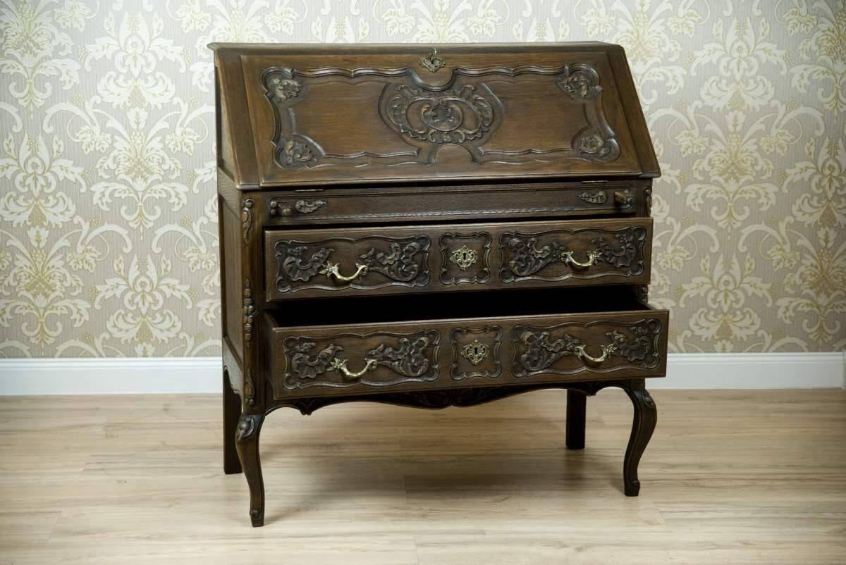 Vintage Writing Desk in Neo-Rococo Forms, 1950s