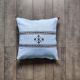 Coussin berbère bleu ciel en coton