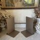 Vintage metal bookends pair