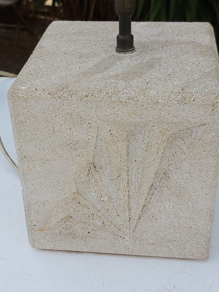 Vintage stone lamp 70s