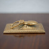 Scarab brass mail clip