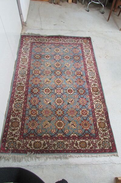 Blue wool carpet 200 x 130