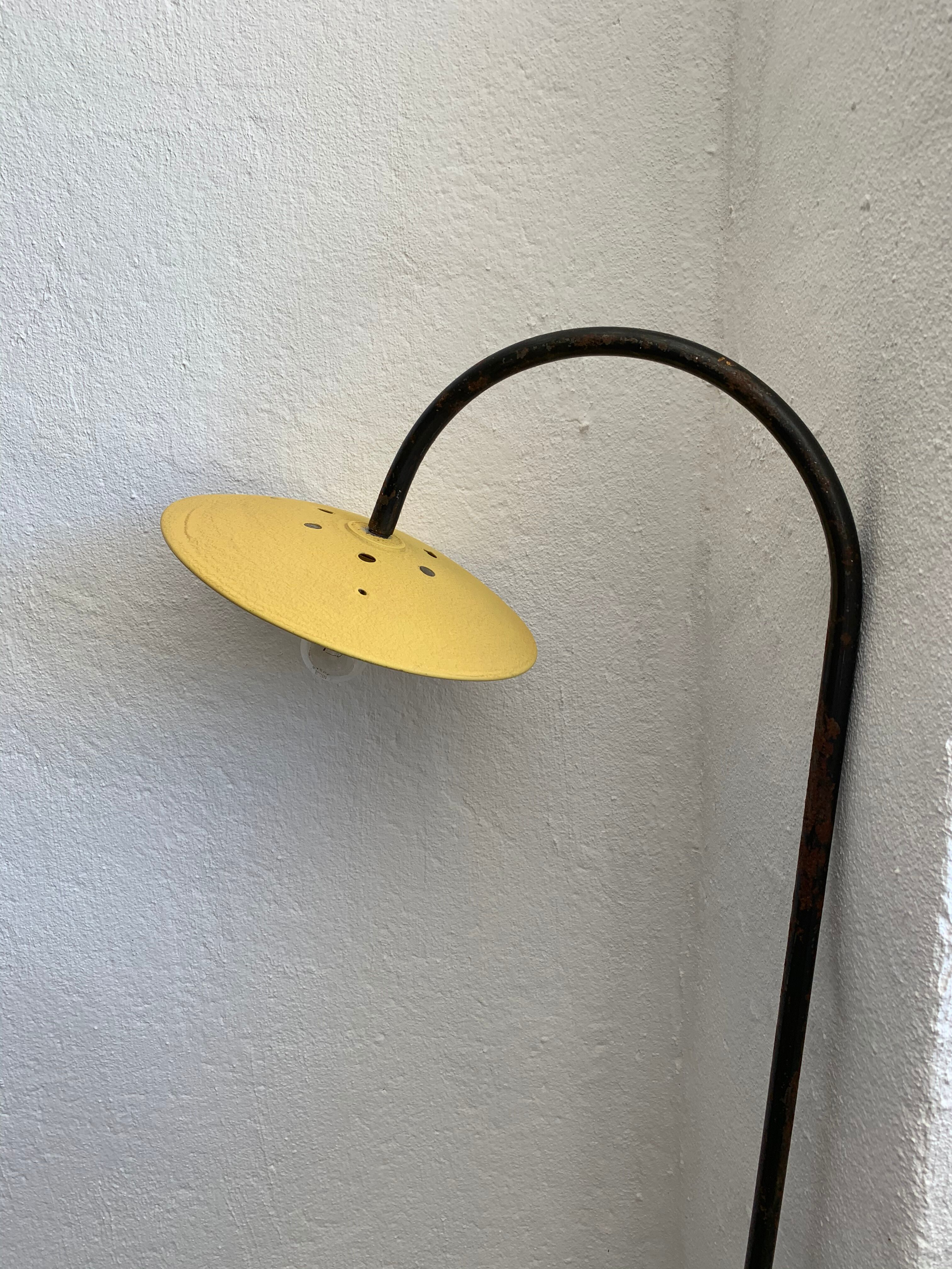 1950s tubular steel lamp