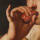 Ancient painting on a historical subject, oil on canvas from the 17th-18th century.