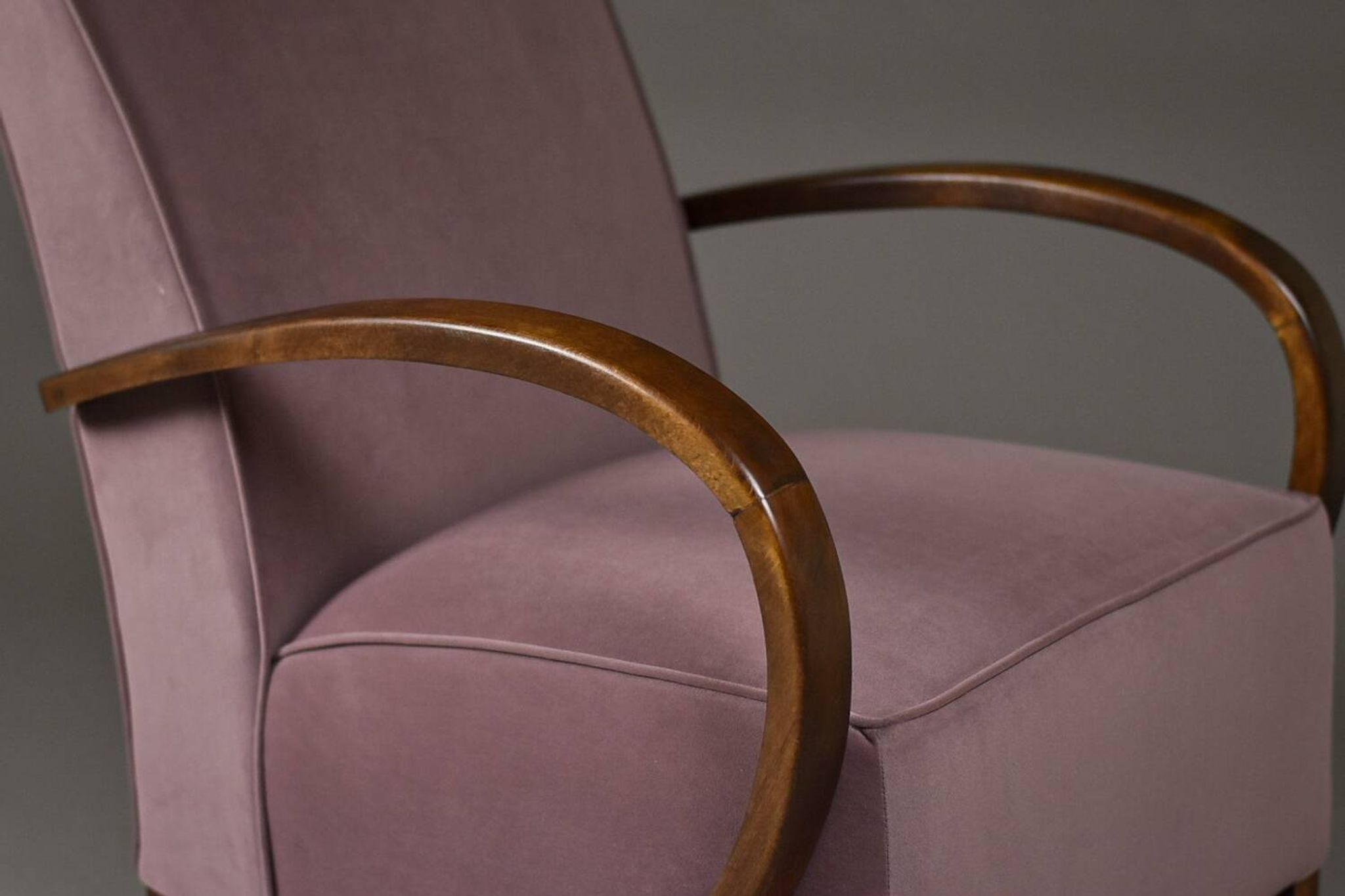 Art Deco Club Armchair, Fully Restored, Poland, 1930s