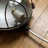 Waterproof industrial porthole light in Bakelite with a glass globe.