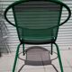 Pair of chairs half moon garden 80s Italian design