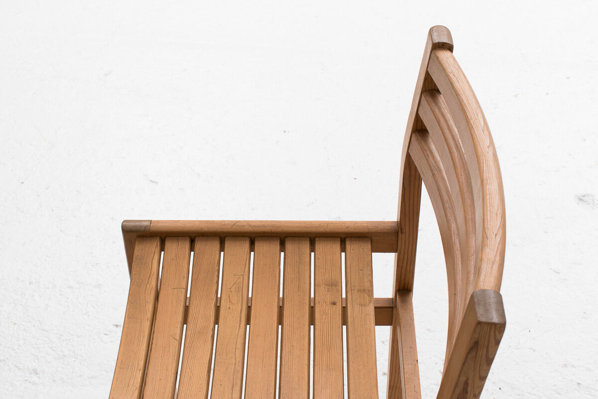 4 pine dining chairs