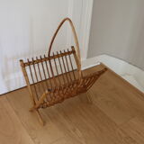 Rattan magazine holders