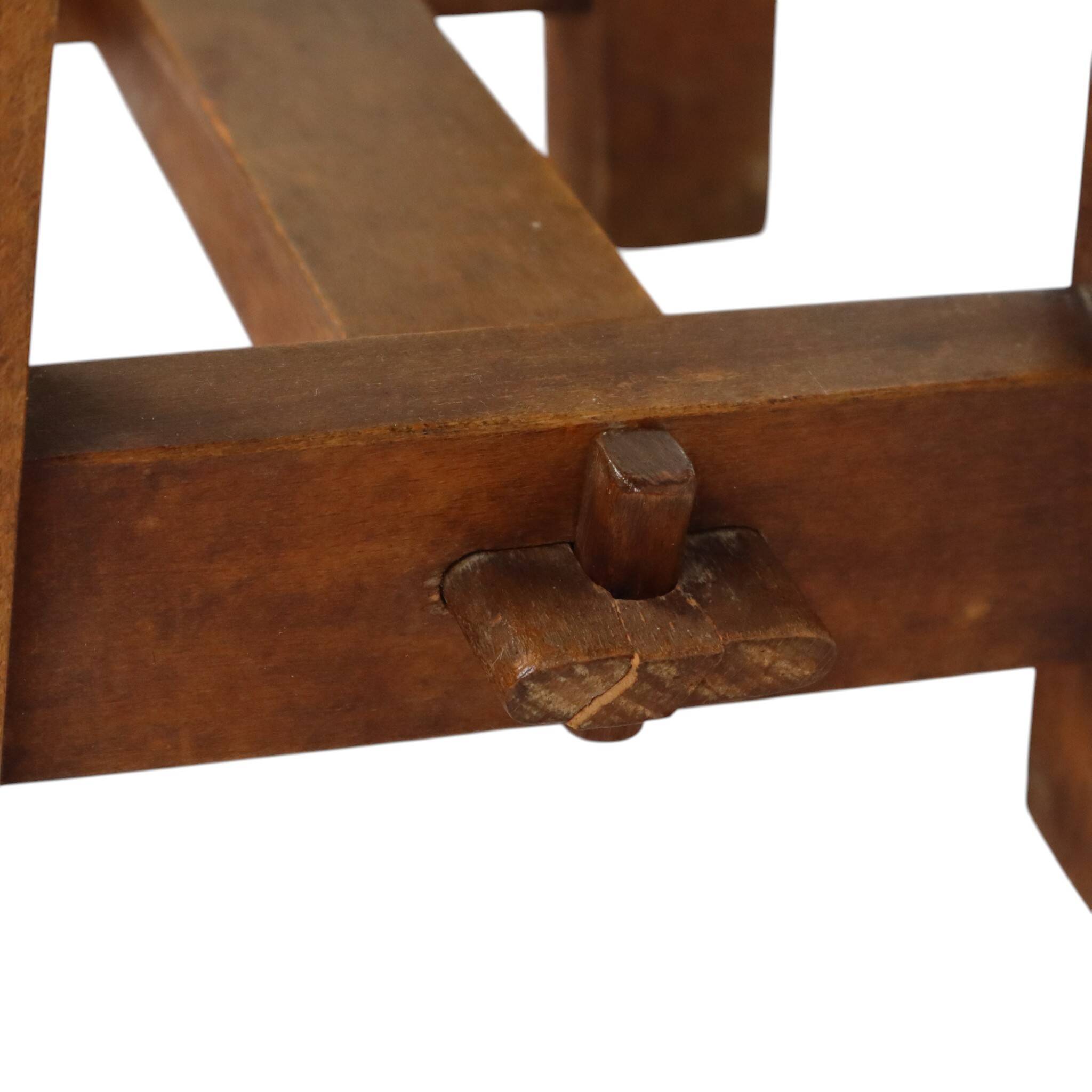 Charming Old Wooden Stool from Southern France – Rustic 1950s Style