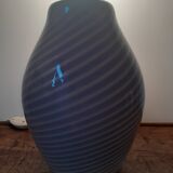 Striated Murano glass lamp, 1970s