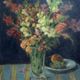 Table hst "vase with bouquet of flowers" early xx ° signed deshairs + frame