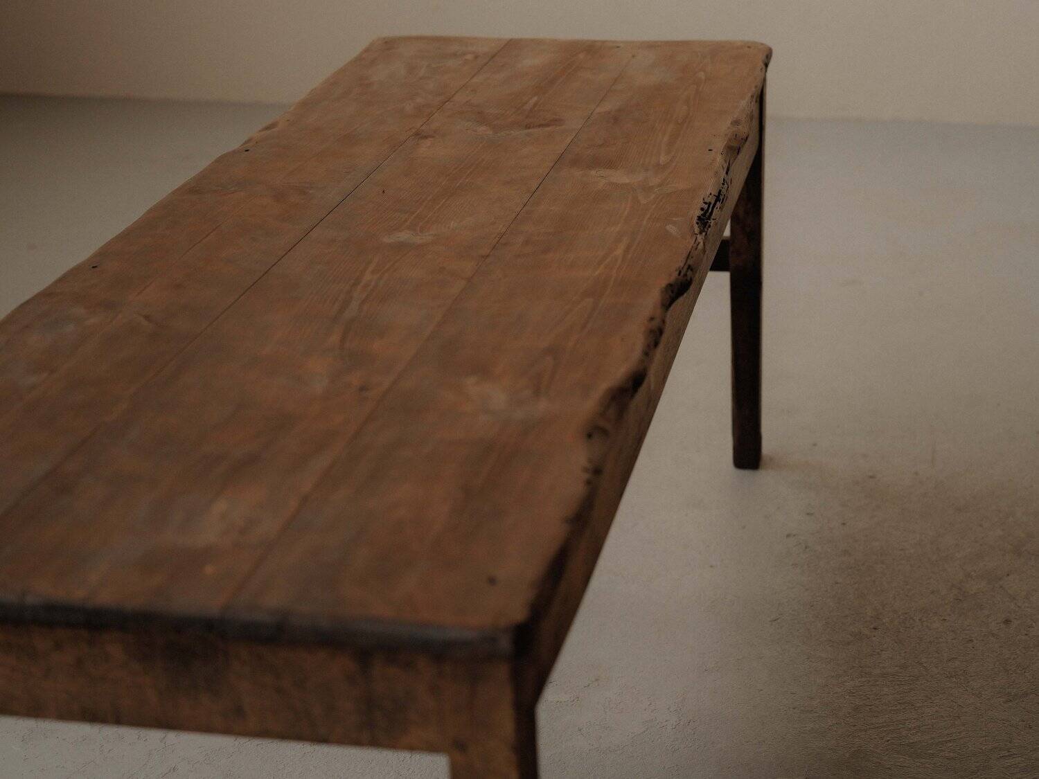 Farm table in solid wood – Auvergne, around 1900