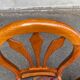 2 chaises bois massif chêne clair tissu fleurs