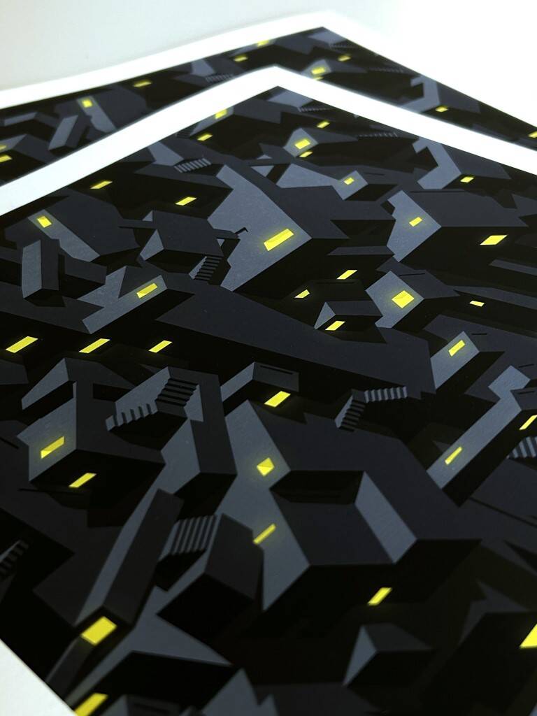 Art print, signed limited edition, Midnight City by the artist A. Alves