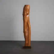 Large-scale figurative oak sculpture, Belgium, 1970s