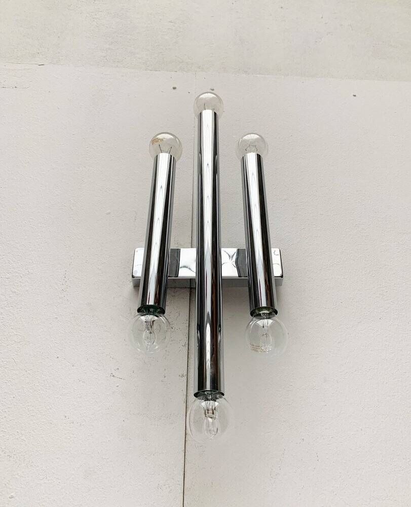 Chrome Wall Light Mid-Century Space Age