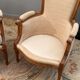 Pair of Louis XVI style walnut shepherdesses circa 1900