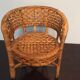 Chaise fauteuil de poupée en osier