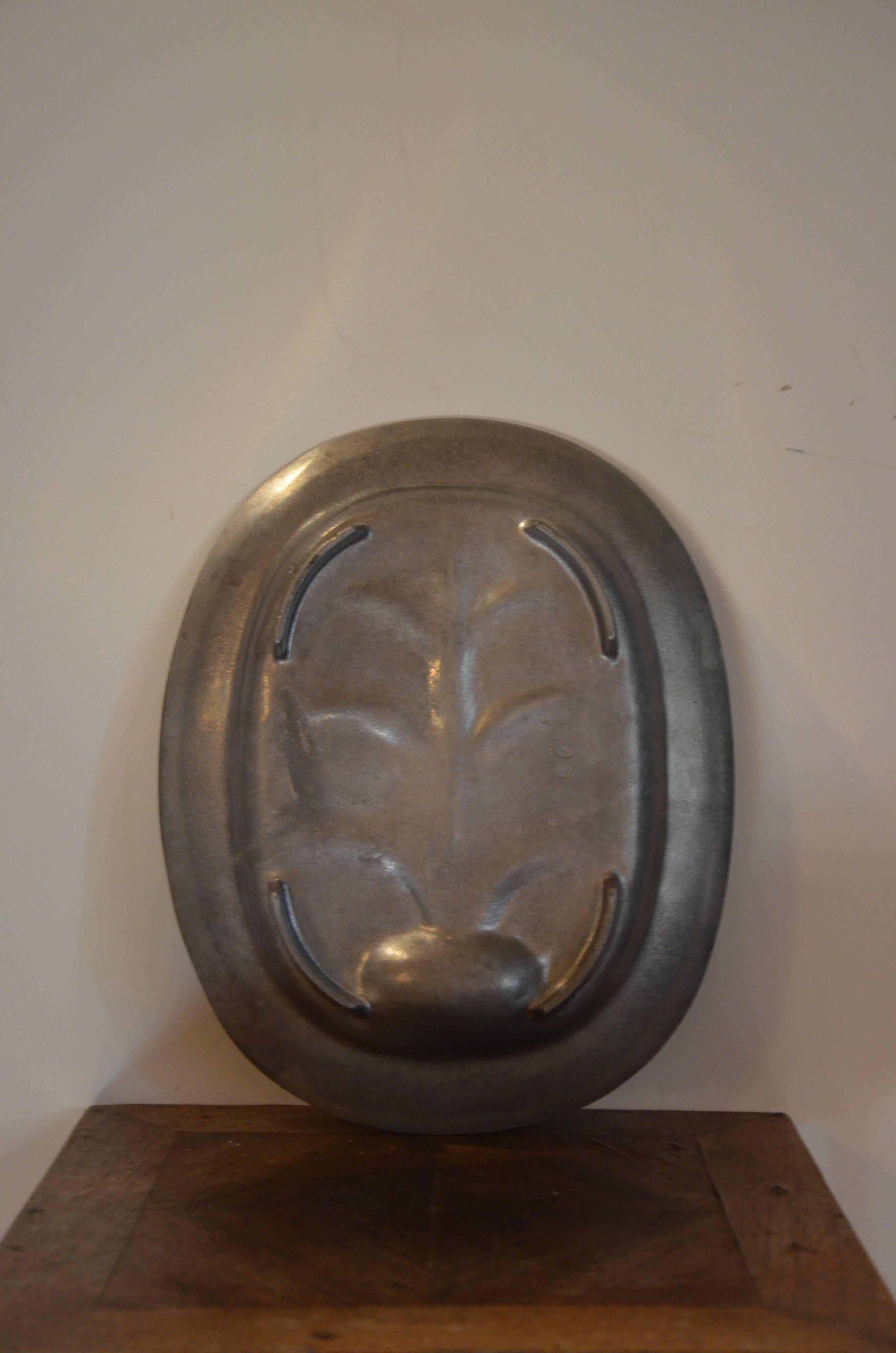 Vintage pewter dish