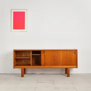 Teak sliding door enfilade by H.W. Klein, Denmark, 1960s