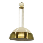 Pendentif en laiton et métal laqué des années 1970, Tchécoslovaquie