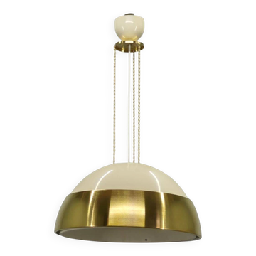 Pendentif en laiton et métal laqué des années 1970, Tchécoslovaquie