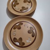 Set of 6 plates house art Sarreguemines