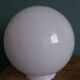 Globe boule opaline verre blanc 20 cm