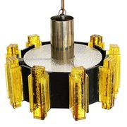 Acrylic pendant light/chandelier by Claus Bolby for CEBO Industri. Denmark 1960s
