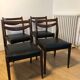 Série de 4 chaises vintages style scandinave