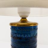 Lampe rouleau bleu Rimini Aldo Londi pour Bitossi 1960