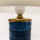 Lampe rouleau bleu Rimini Aldo Londi pour Bitossi 1960